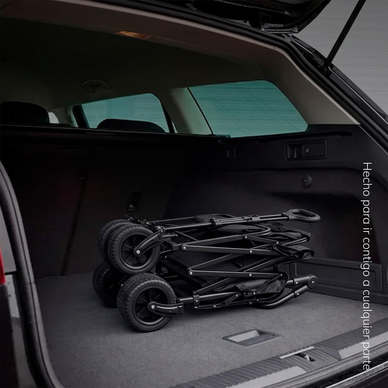 Carro de Transporte con Techo 150 KG Negro Xroad-7