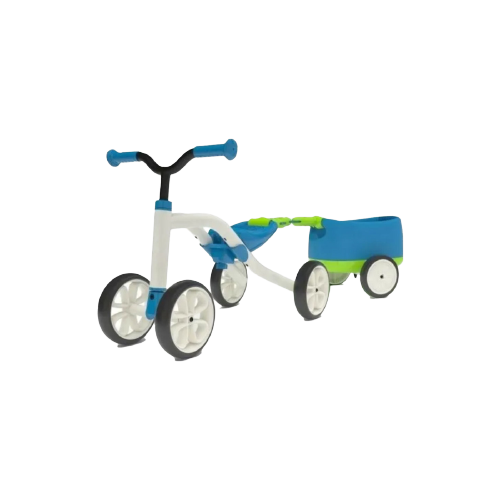 Bicicleta Aprendizaje Chillafish Quadie + Trailie Azul-0