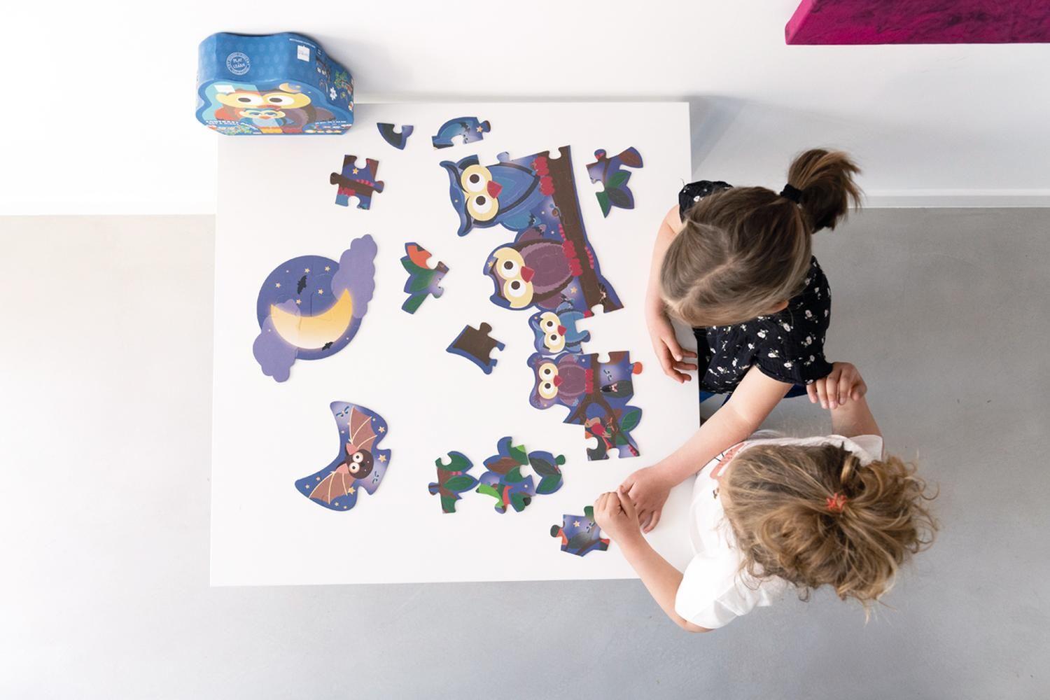 Puzzle 39Pcs Doble Con Forma Buho Scratch Europe-5