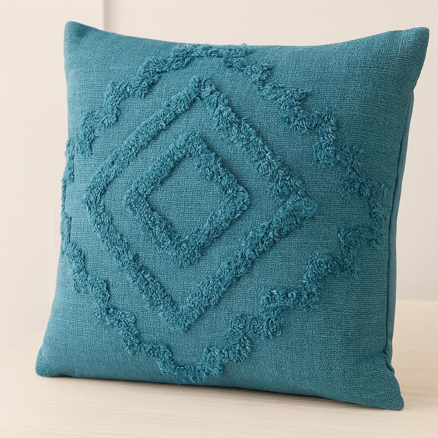 Cojín Decorativo Diseño Inca Algodón y Poliéster Atmosphera  Negro Gris-1