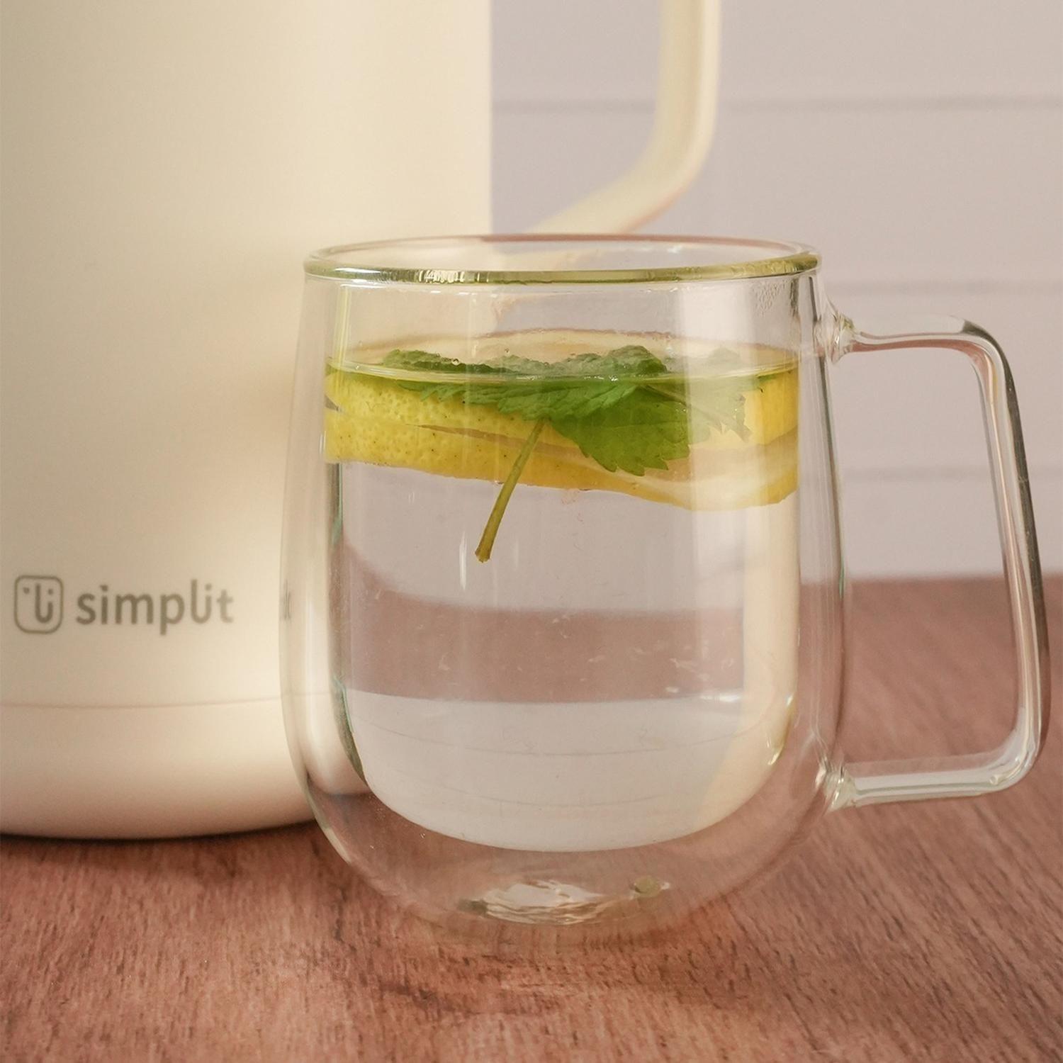 Taza Mug de Vidrio Doble Pared 300 ml Simplit-4