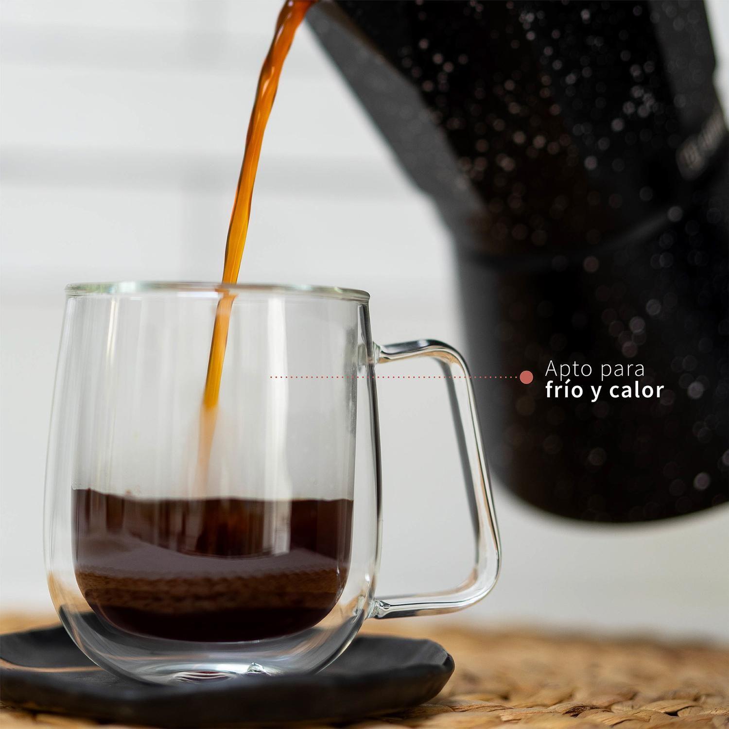 Taza Mug de Vidrio Doble Pared 300 ml Simplit-4