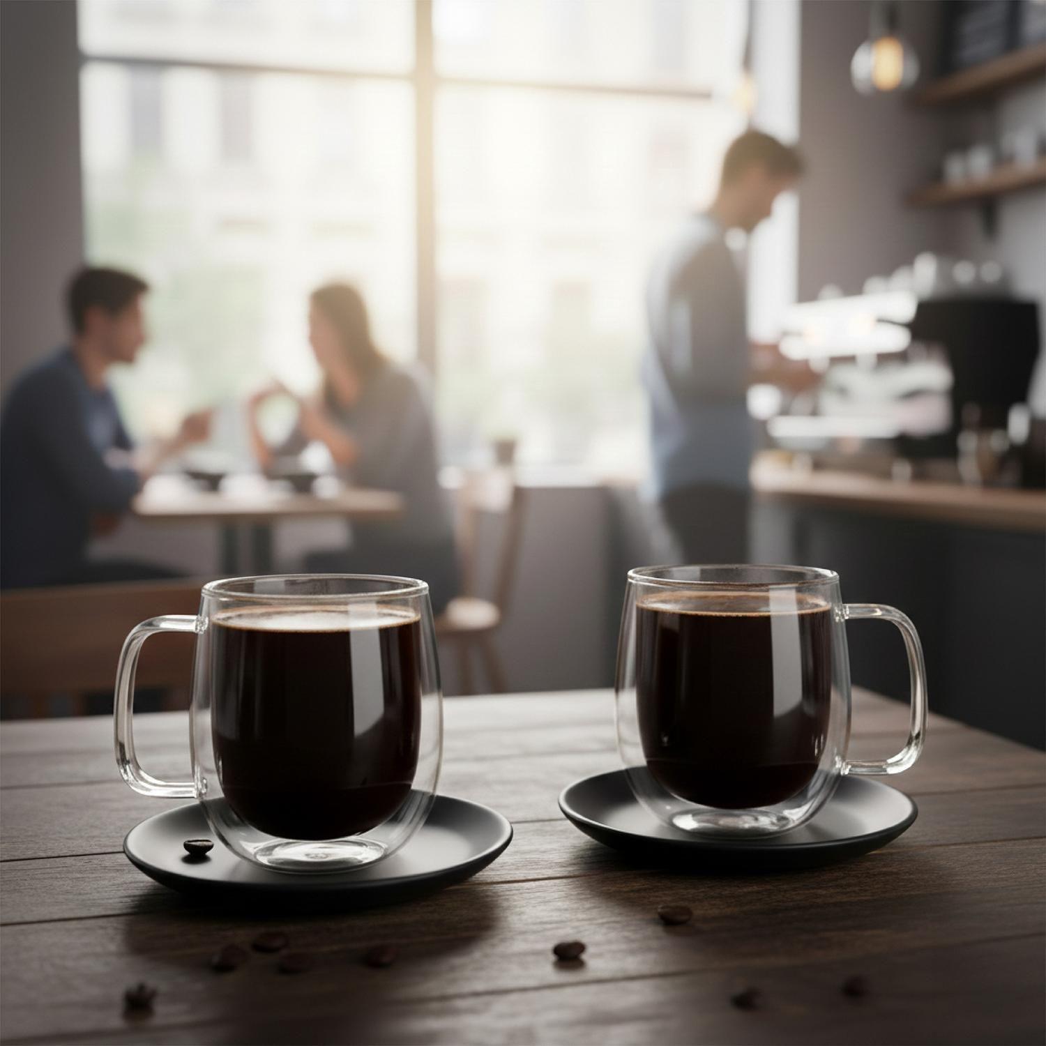 Taza Mug de Vidrio Doble Pared 300 ml Simplit-5