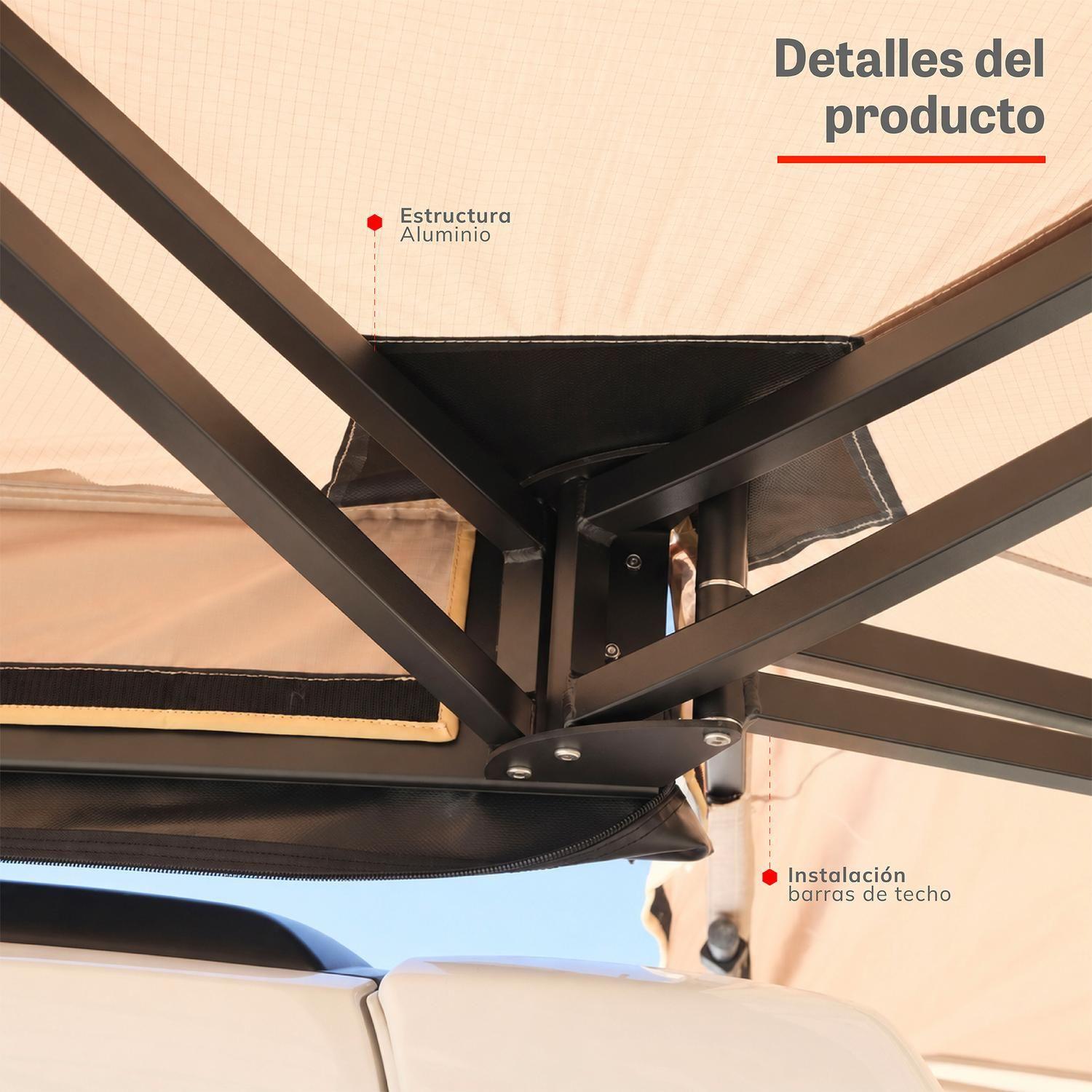 Toldo Camping Lateral Para Auto Techo 270° Xroad-3