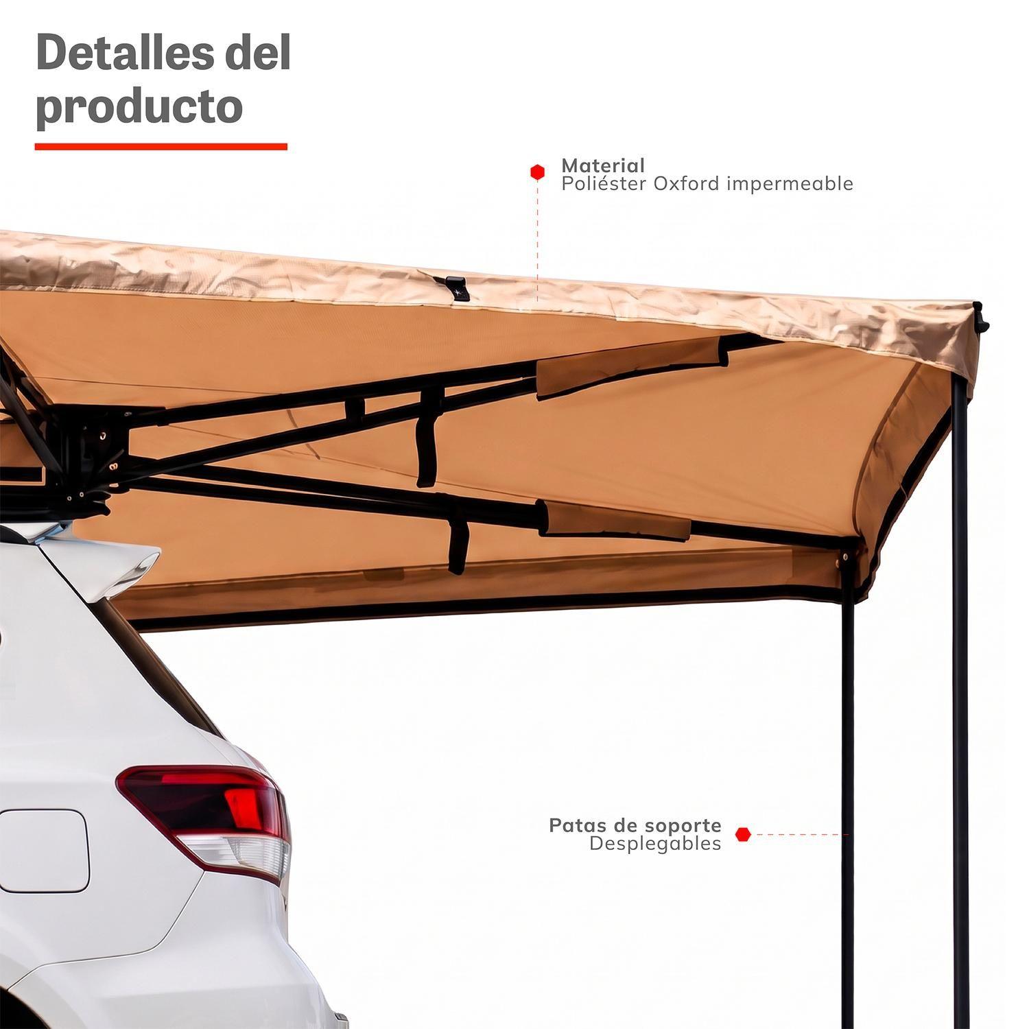 Toldo Camping Lateral Para Auto Techo 270° Xroad-4
