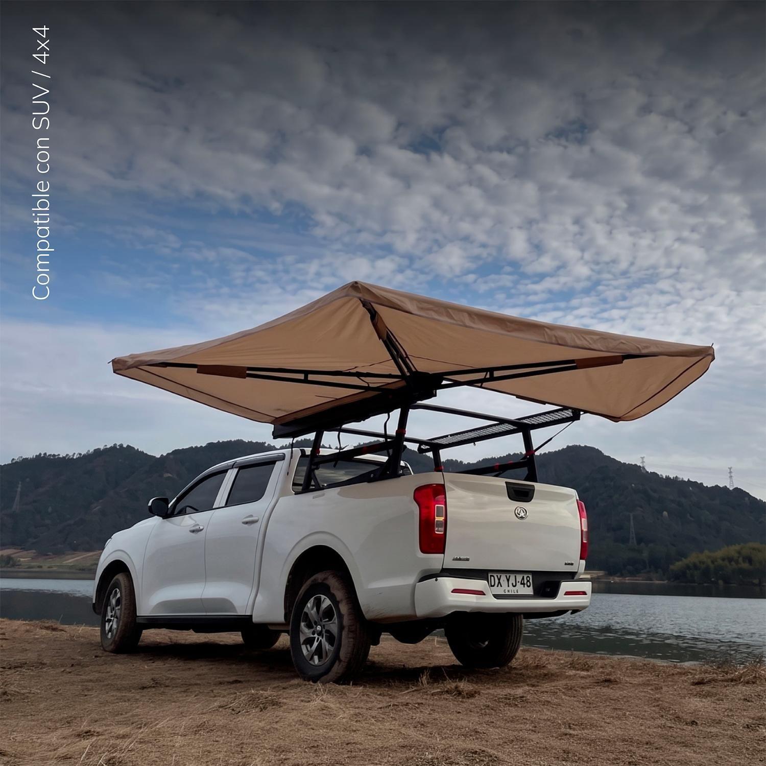 Toldo Camping Lateral Para Auto Techo 270° Xroad-5