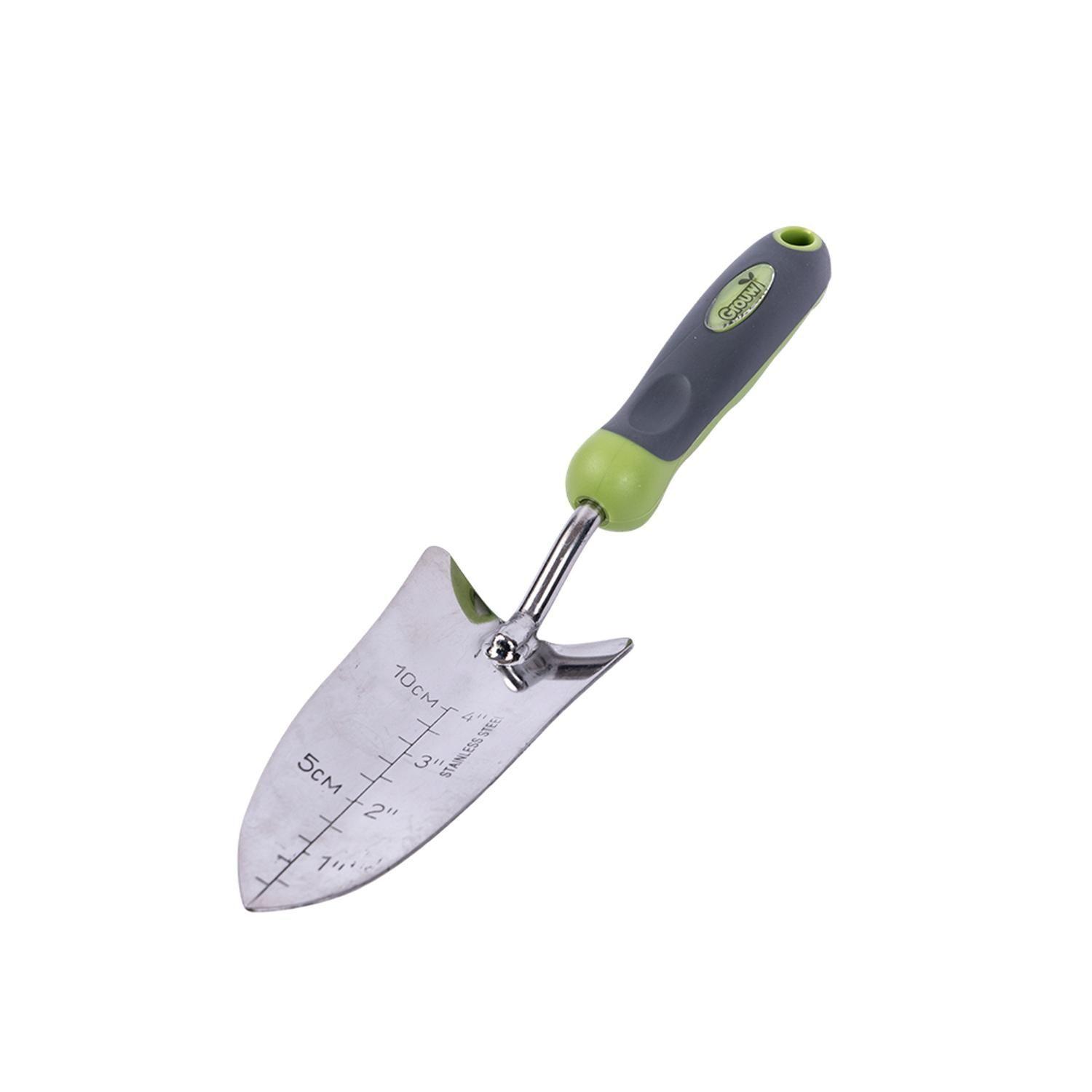 Pala Jardinera Con Medidas Acero Inoxidable Y Mango Grouw-3