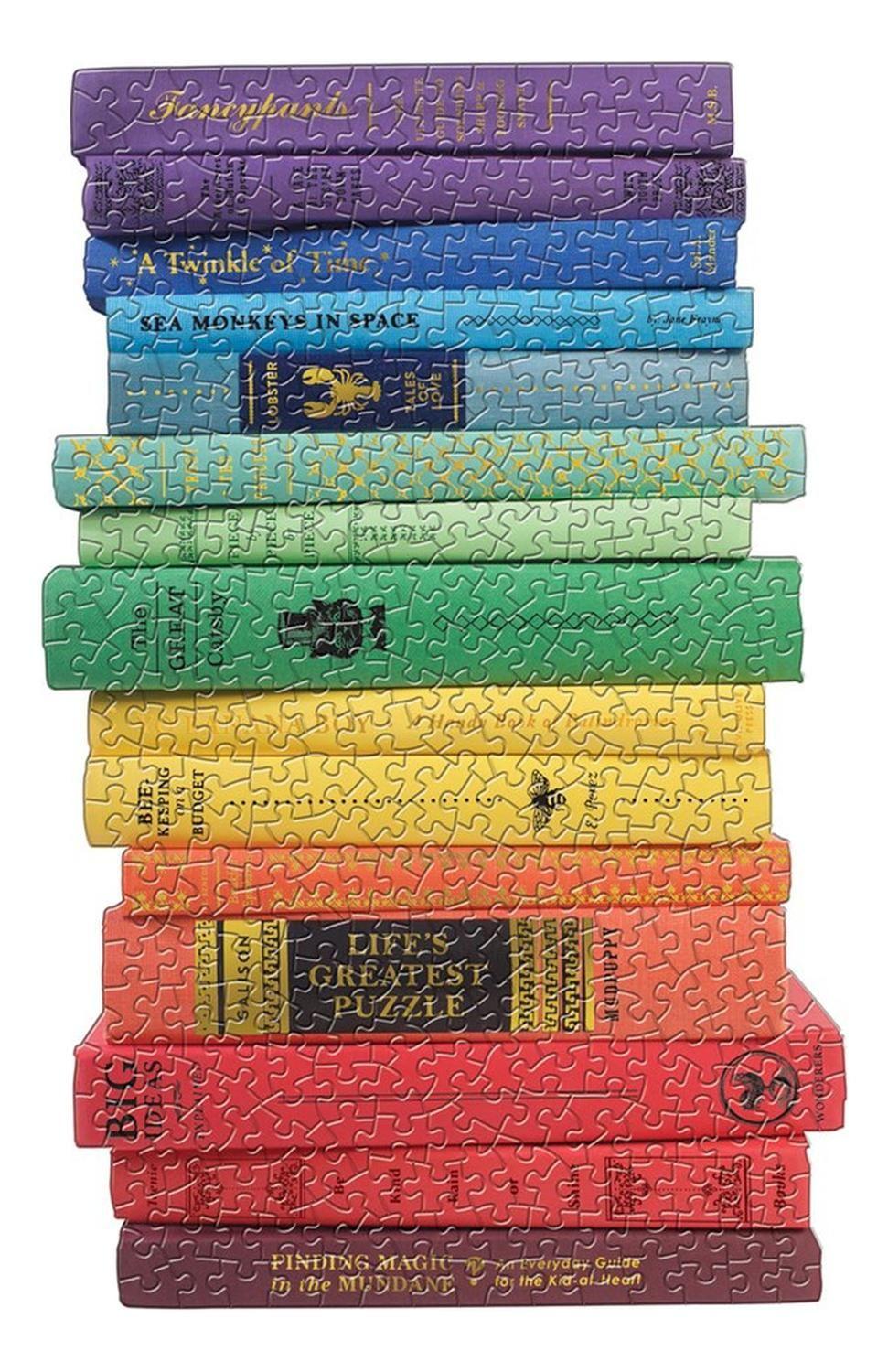 2 Puzzles Con Forma 650Pcs Queen Of The Stacks Mudpuppy-3