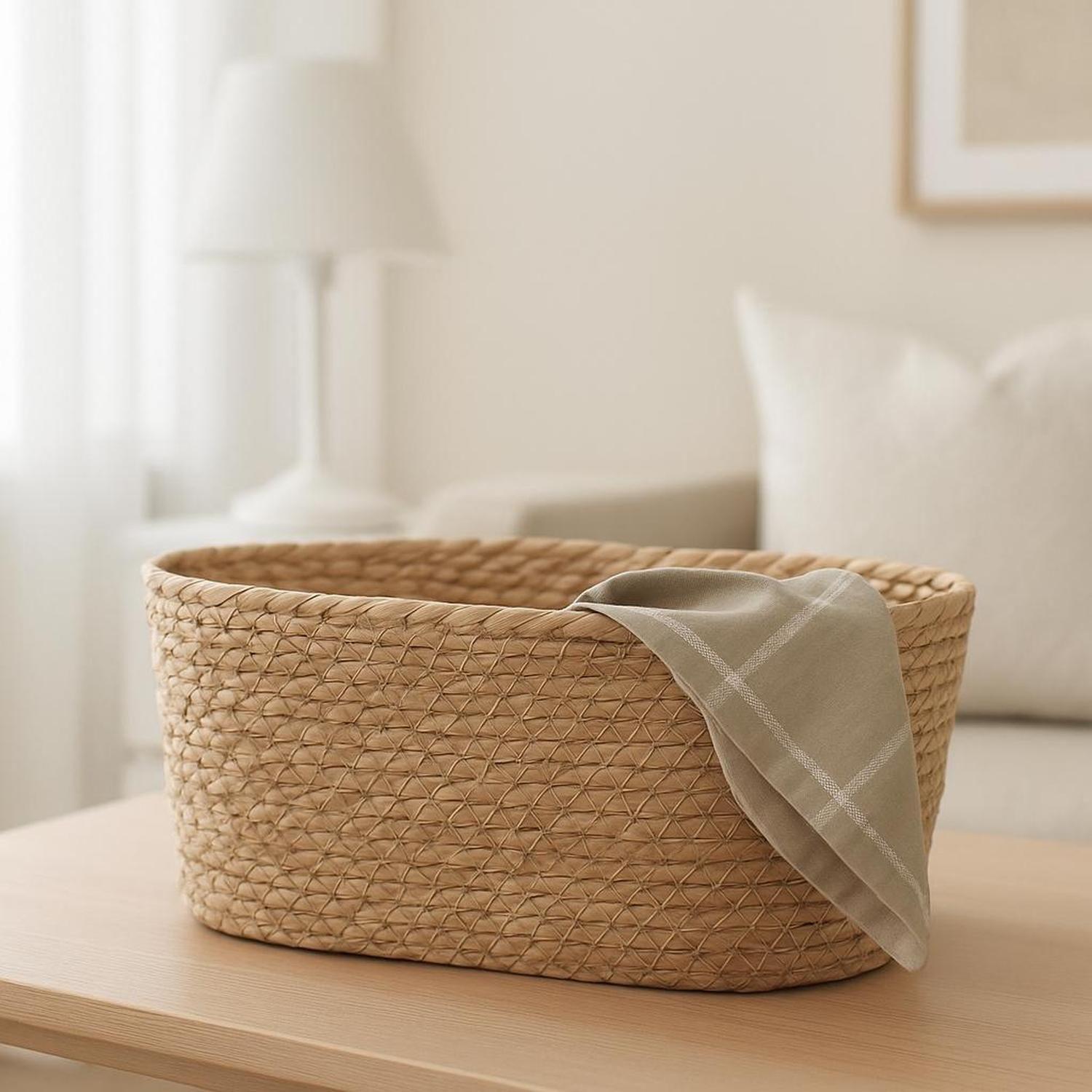 Canasto Organizador Rectangular de Junco 34x24 cm DAY-3