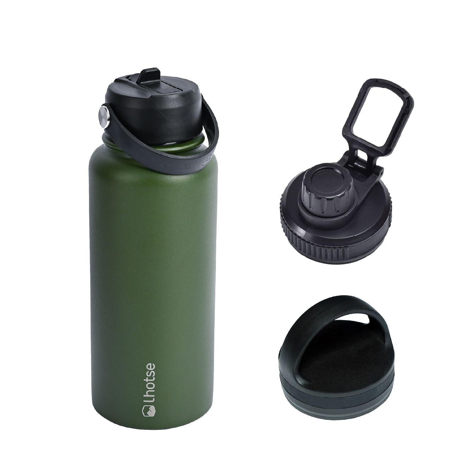 Botella Térmica Hydro Verde 960ml + 2 Tapas Lhotse-0