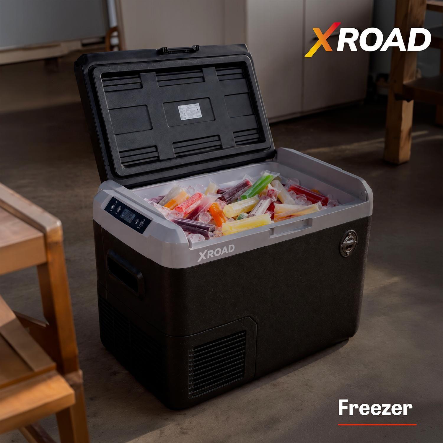 Cooler Freezer Eléctrico Portátil 40L -20°C 12V-220V Gris Xroad-1