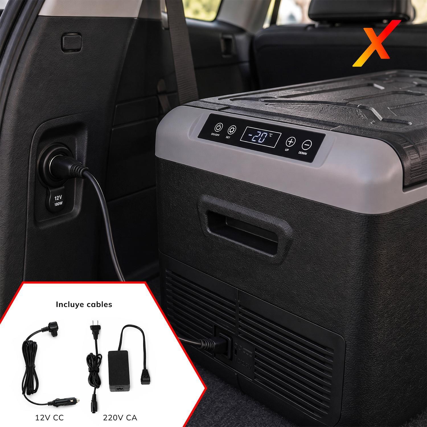 Cooler Freezer Eléctrico Portátil 40L -20°C 12V-220V Gris Xroad-5