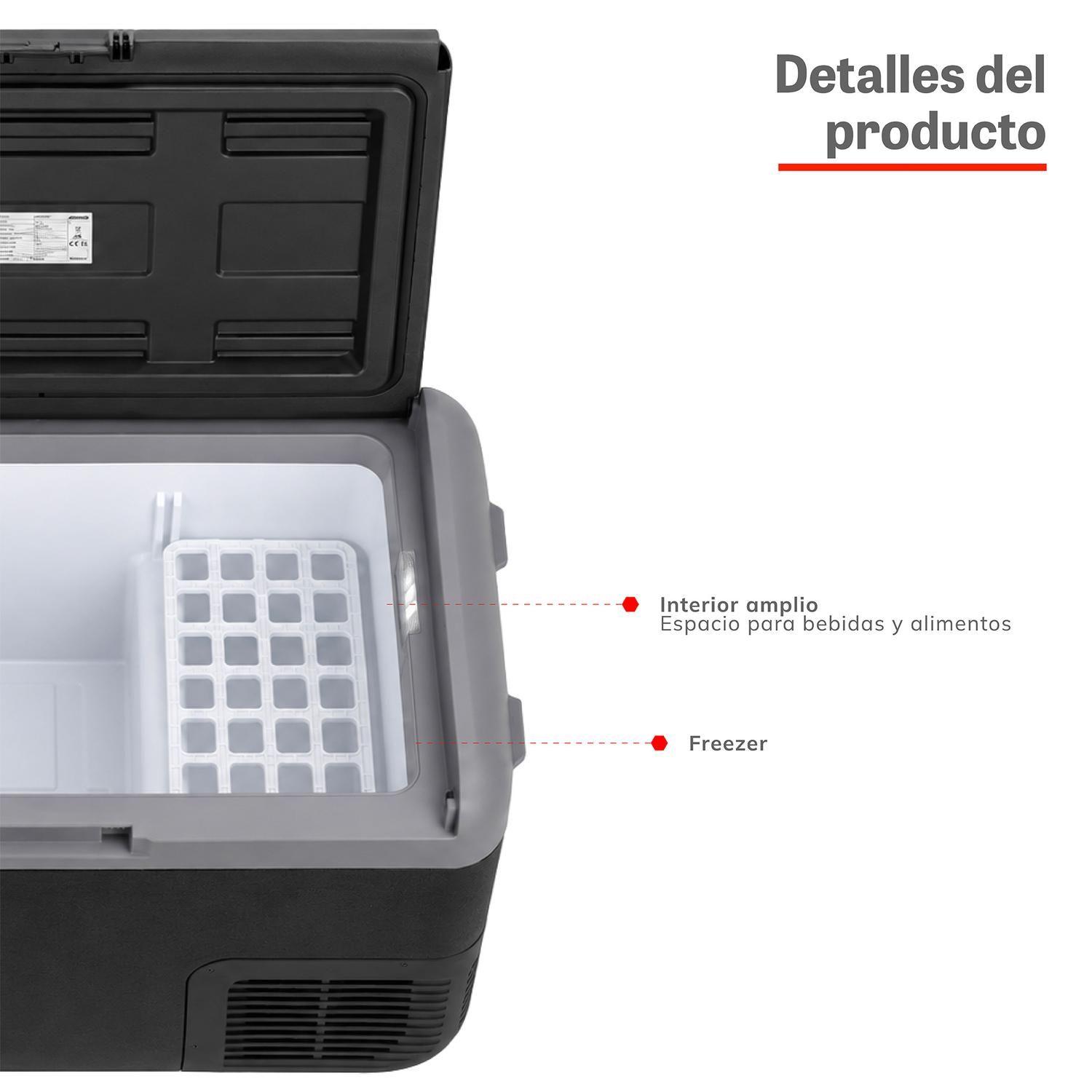Cooler Freezer Eléctrico Portátil 40L -20°C 12V-220V Gris Xroad-6