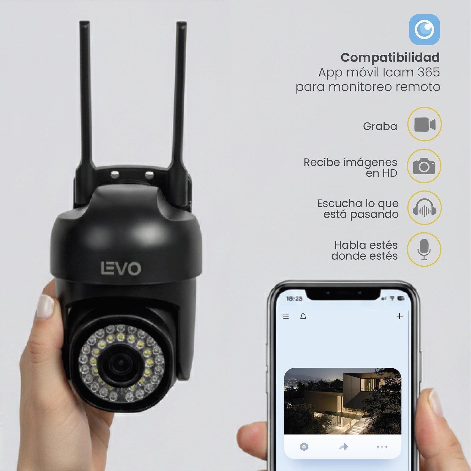 Pack 2x Cámara Seguridad Wifi 5g 2MP Guardpro X5 Negro LEVO-5