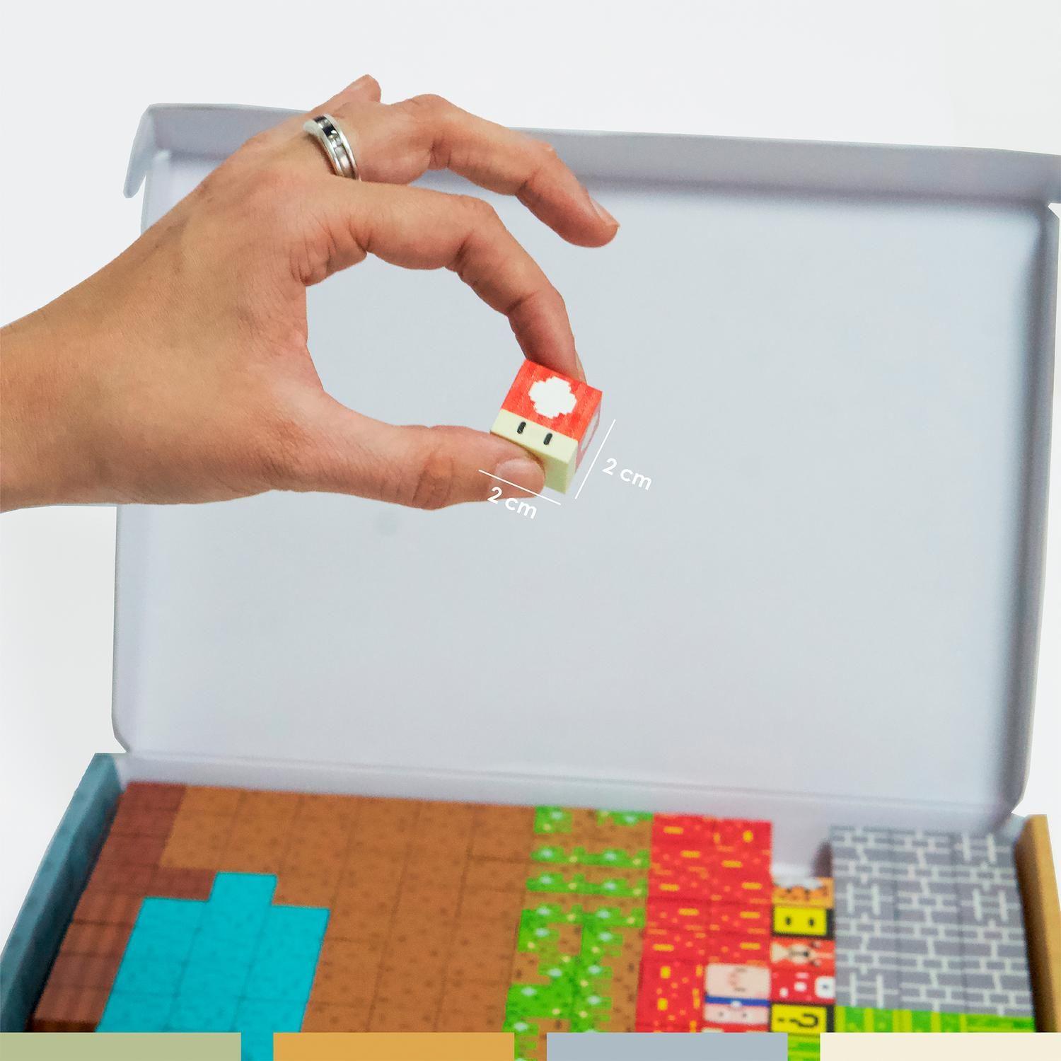 ⁠Juego Bloques Magnéticos 146pcs MineBlocks Mapa Bandú-2