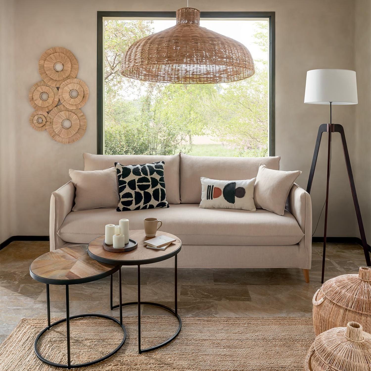 Mesa De Centro Doble Basile Madera 56 X 51 cm Atmosphera-3