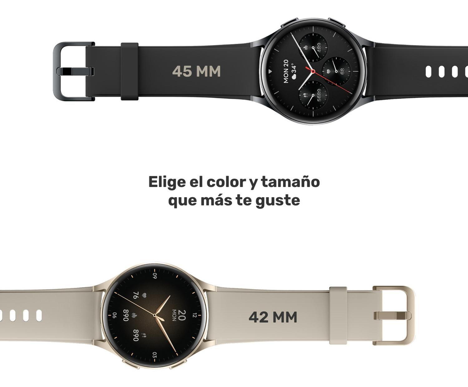 Reloj Smartwatch Lhotse Vibe 05 GPS Cream 42mm-7