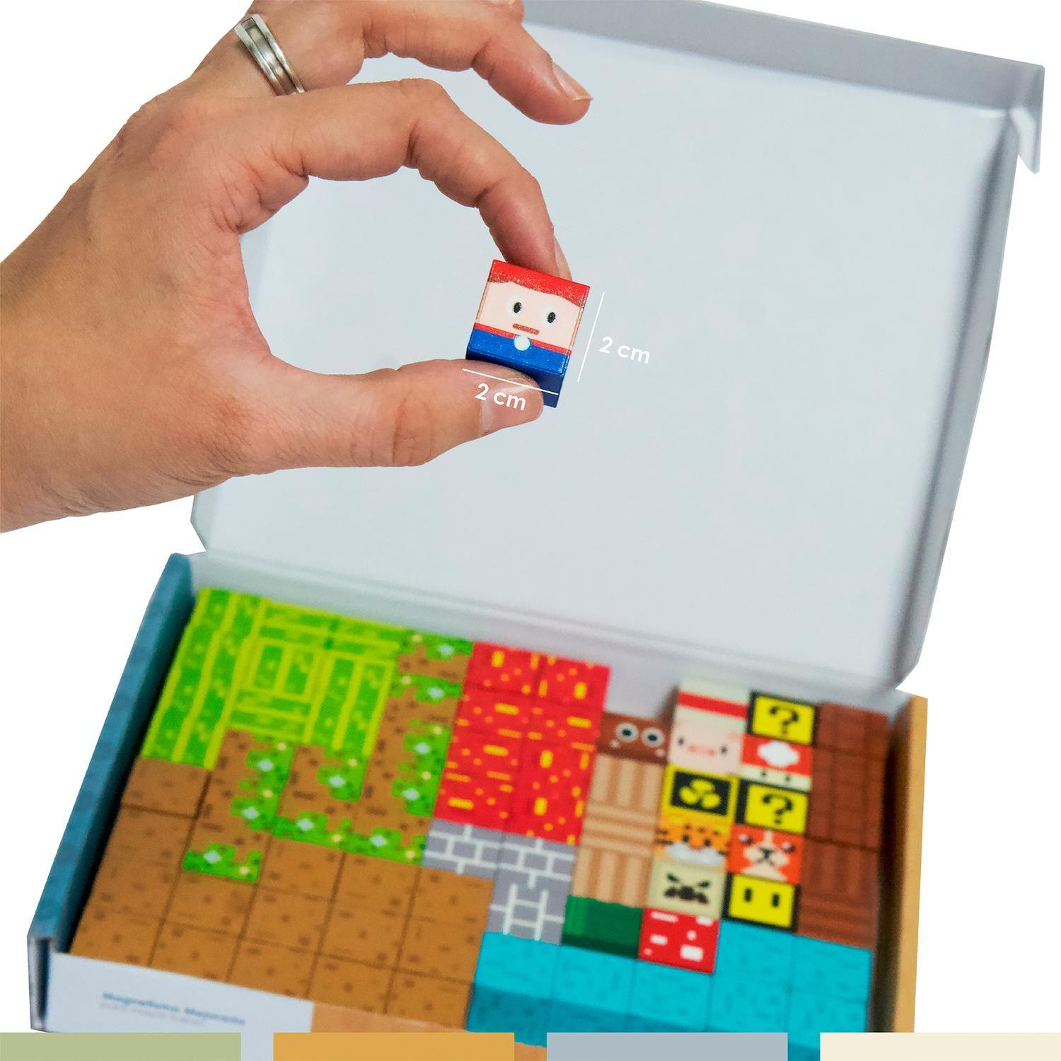 ⁠Juego Bloques Magnéticos 75pcs MineBlocks Mundo Bandú-2