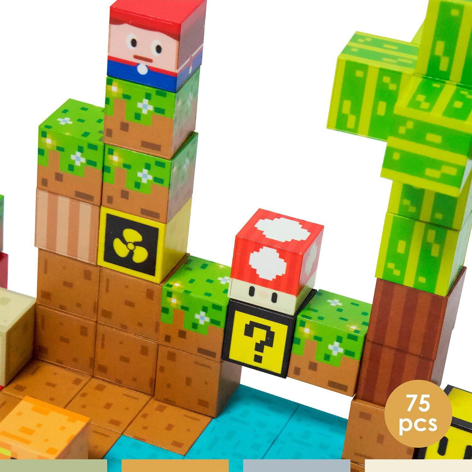 ⁠Juego Bloques Magnéticos 75pcs MineBlocks Mundo Bandú-3