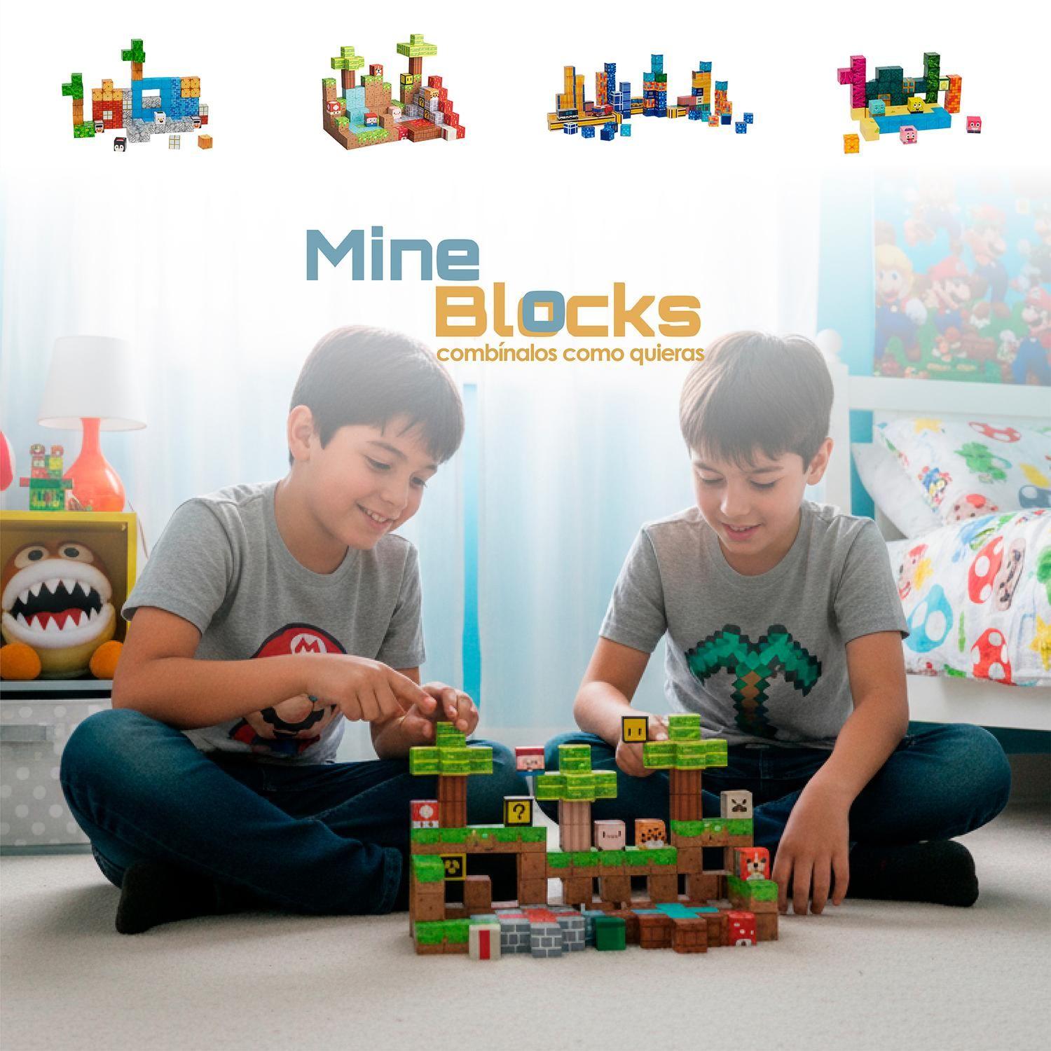 ⁠Juego Bloques Magnéticos 75pcs MineBlocks Mundo Bandú-7