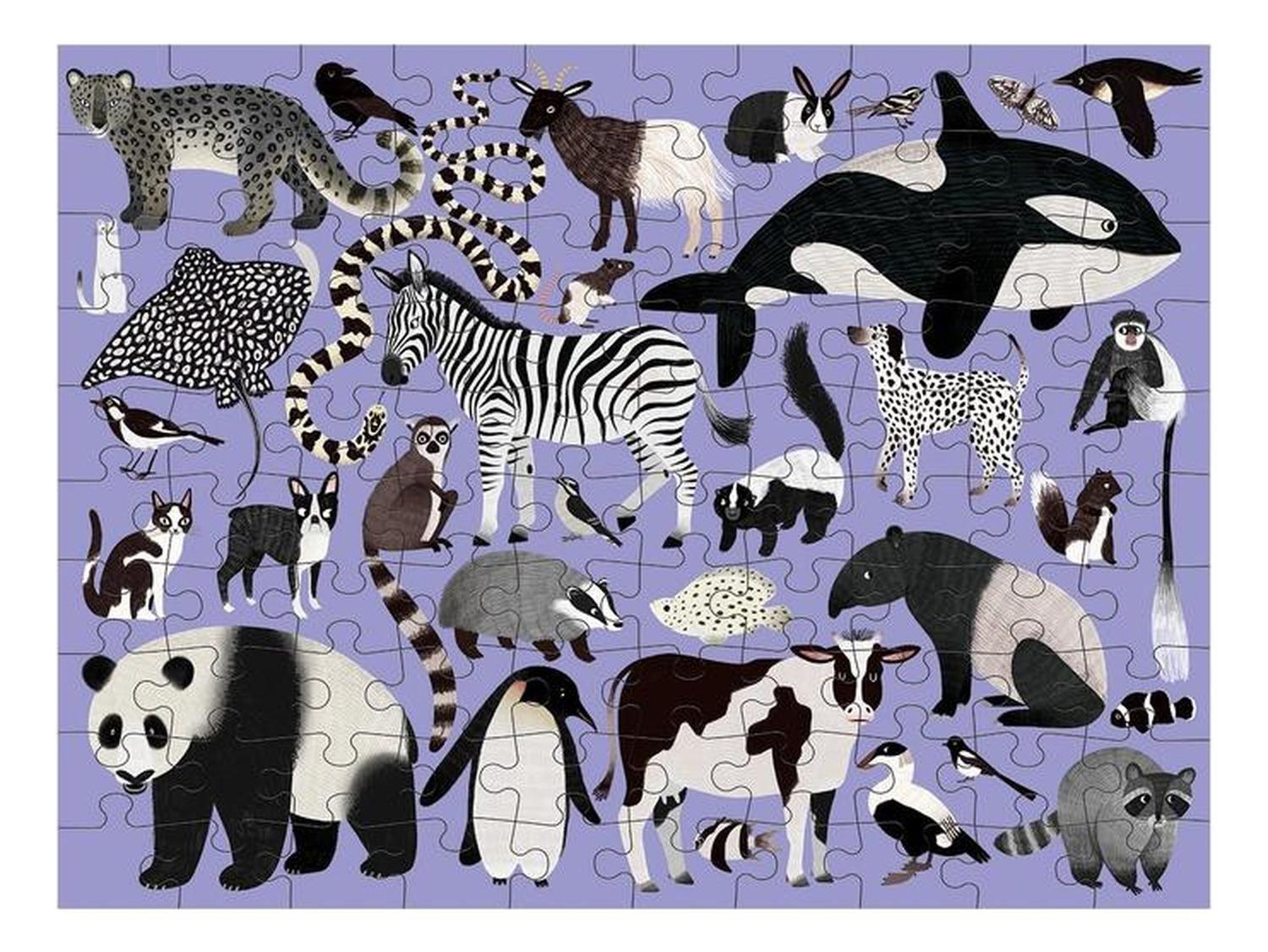 Puzzle 100Pcs Doble Mundo Animal Mudpuppy-2
