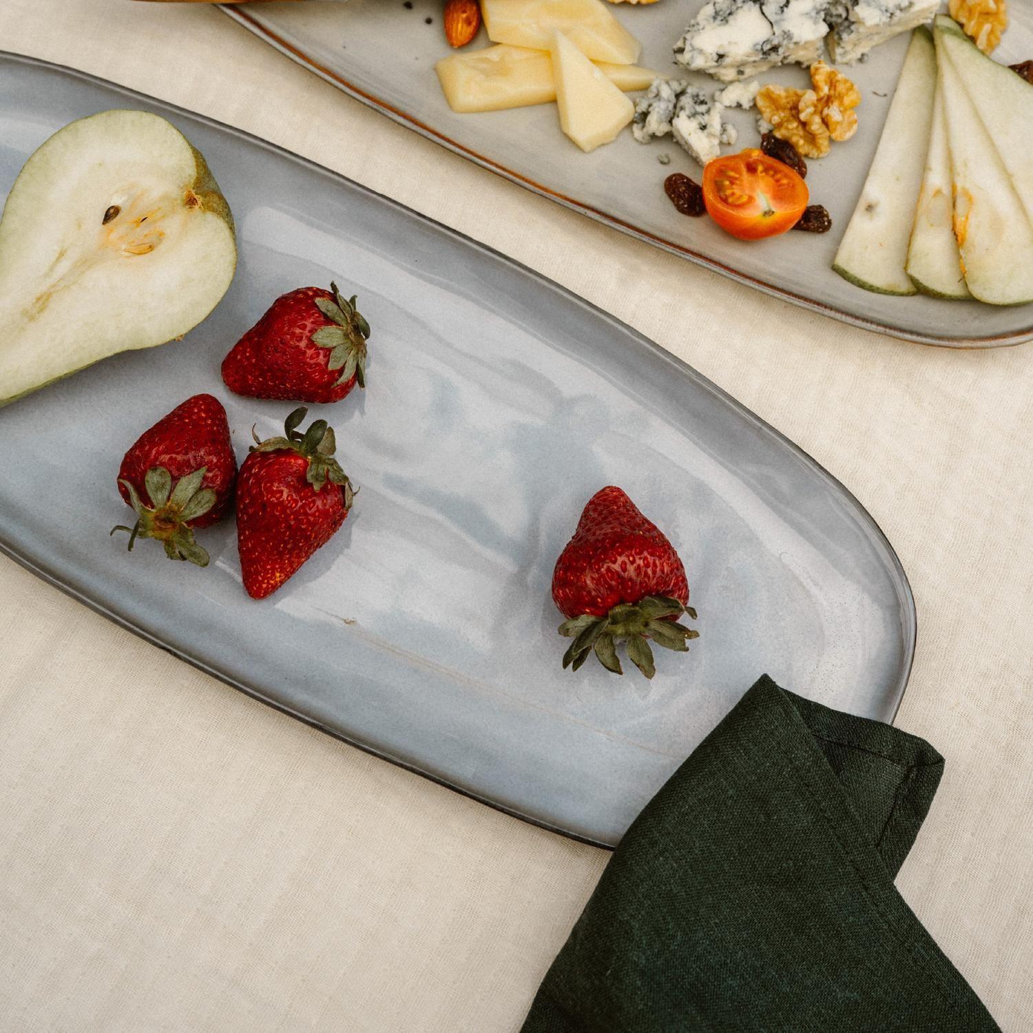 Set 3 Fuentes Ovaladas Aperitivo Cerámica 36cm Simplit-3