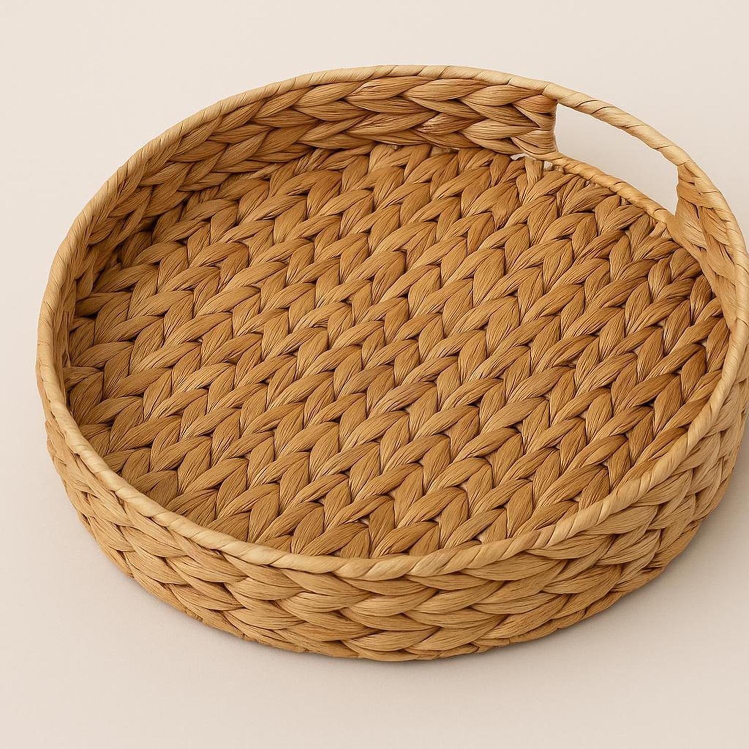 Bandeja Redonda Jacynte de Mimbre para Decoración 5Five-2