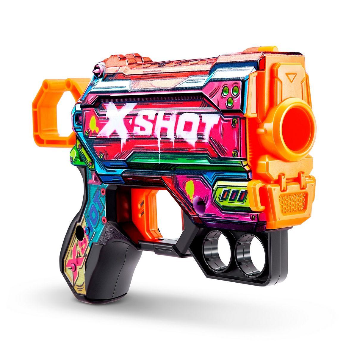 Lanza Dardos Menace Skins Con 8 Dardos X-Shot-5