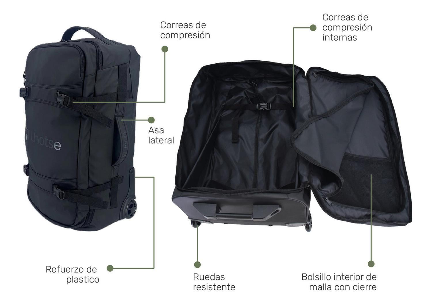 Maleta Bolso Trolly Expedition Duffel 70lts Black-3