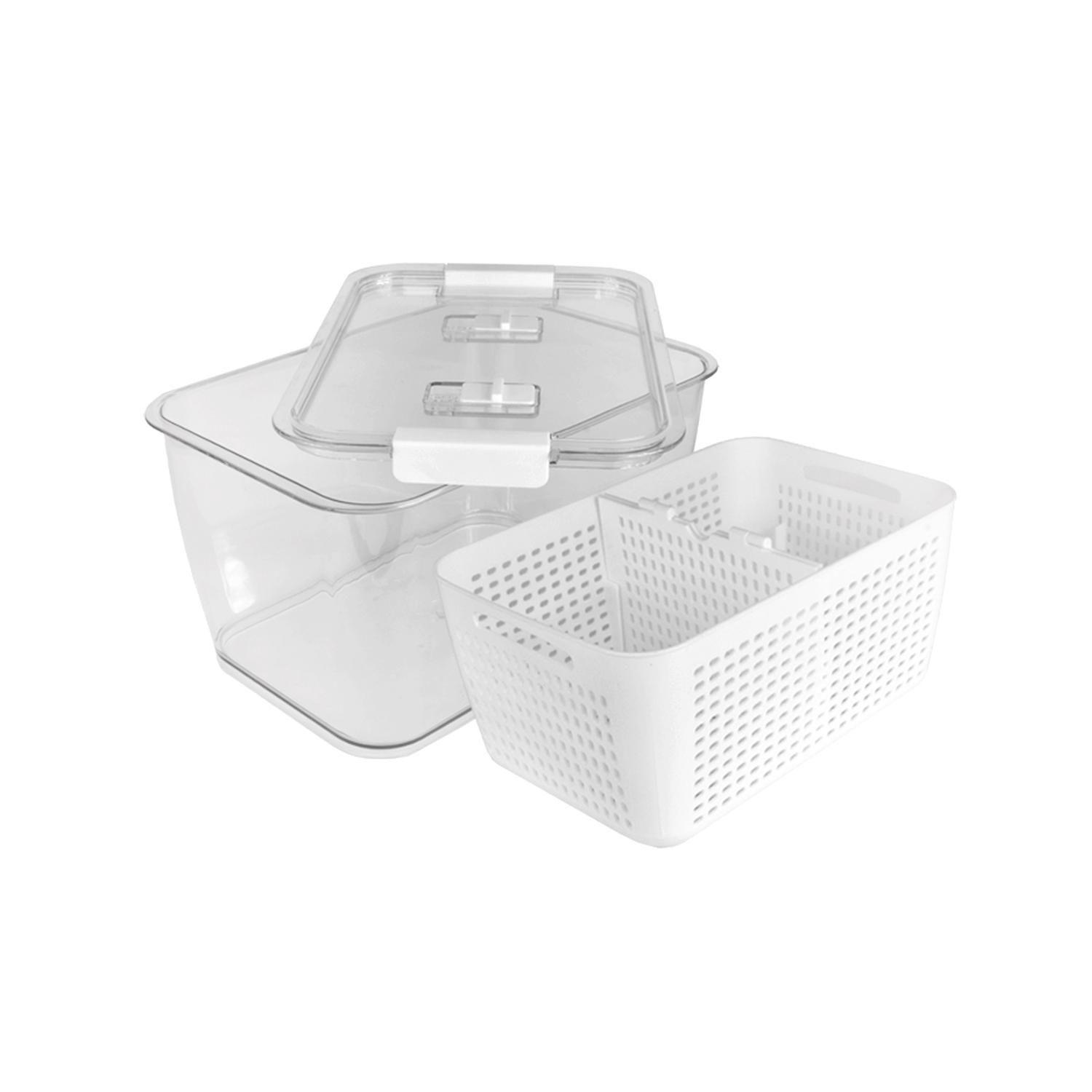 Organizador Refrigerador con Cesta Mediana Simplit-2