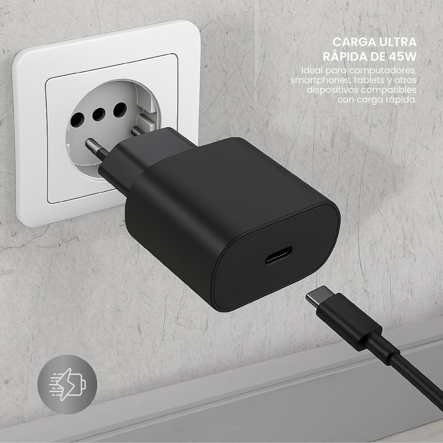 Cargador Ultra Rapido De Pared 45W USB-C LEVO-2