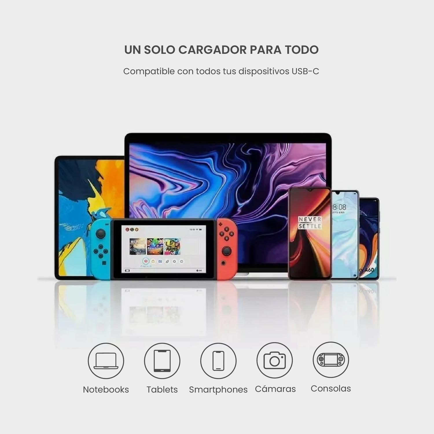 Cargador Ultra Rapido De Pared 45W USB-C LEVO-5