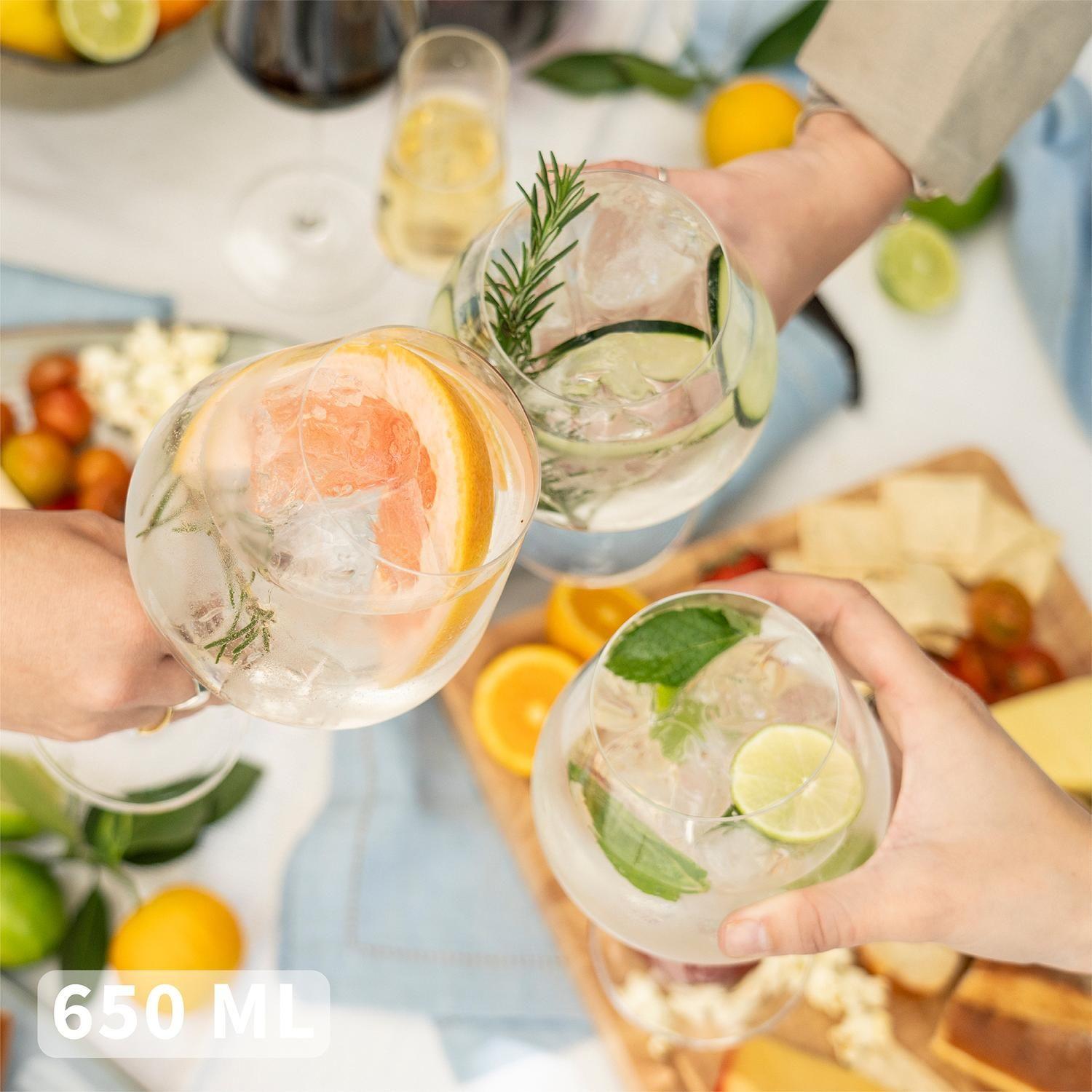 Set 6 Copas Gin 650ml Cristal London Simplit-2