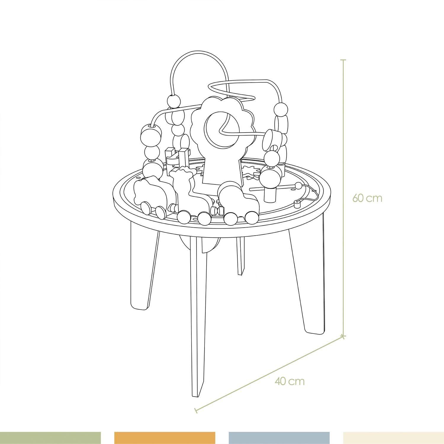 Mesa Infantil Aprendizaje Didactica 7 en 1 Montessori Bandú-7