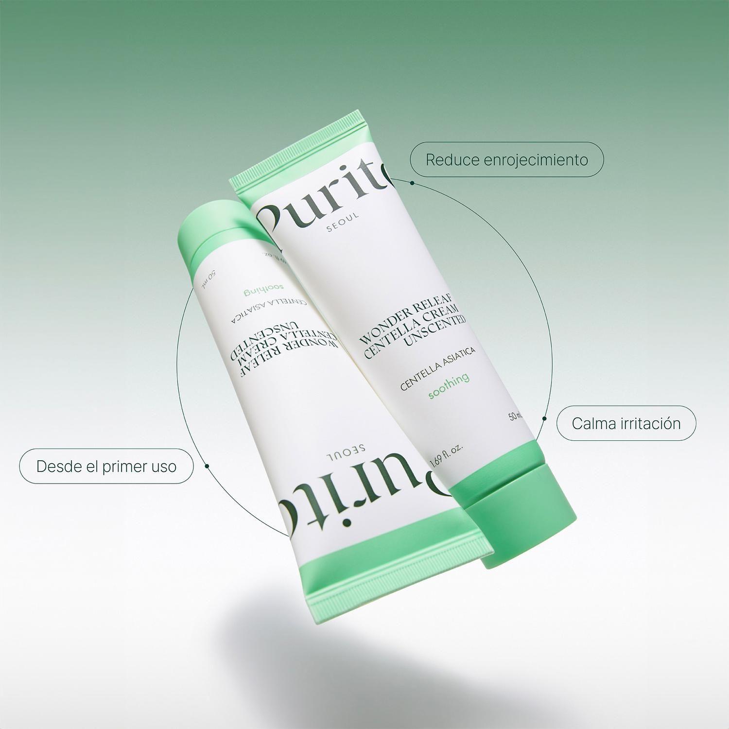 Crema Facial Centella 50ml Purito Wonder Releaf Sin Perfume-2