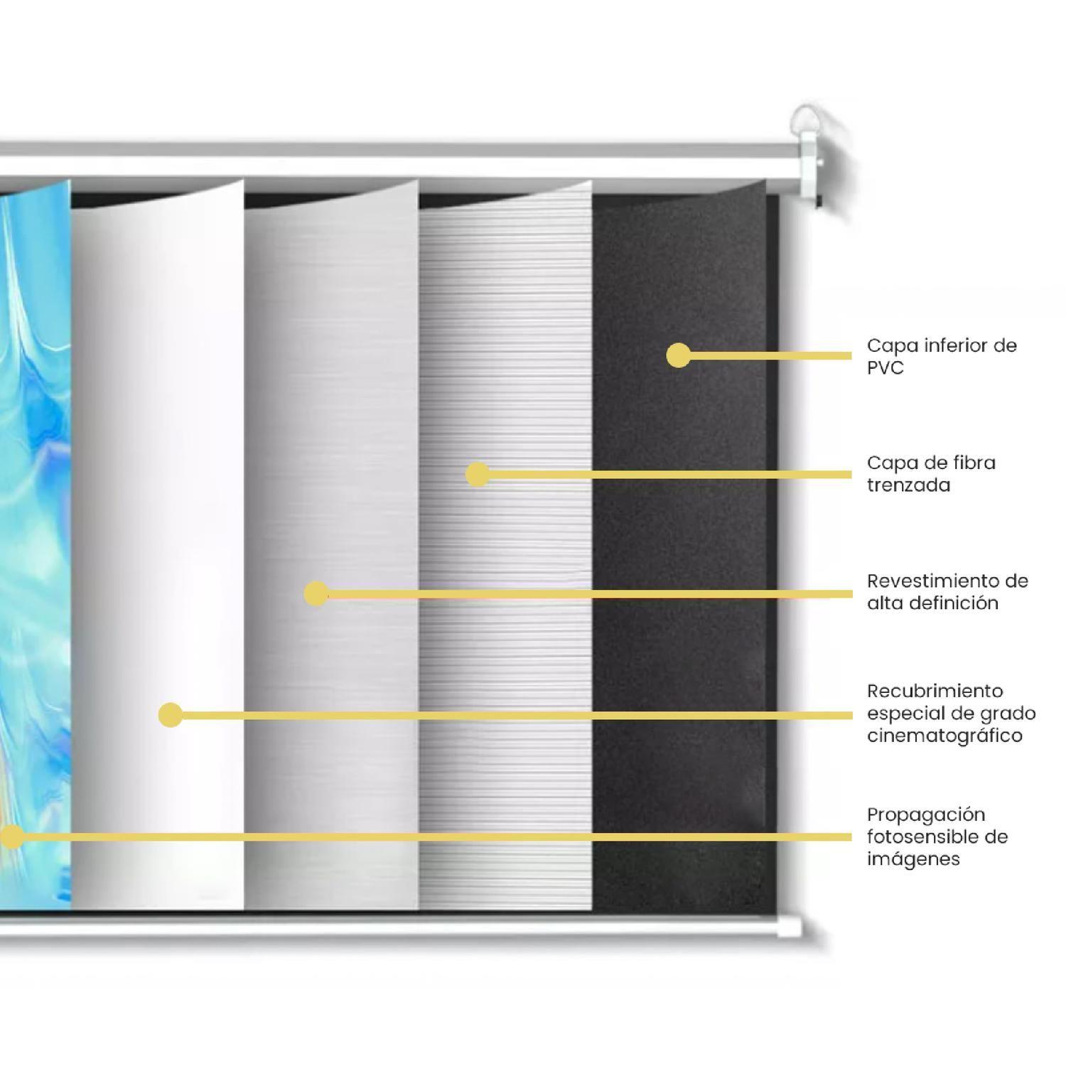 Telón Proyector 100 pulgadas 200 x 150 cm LEVO-5