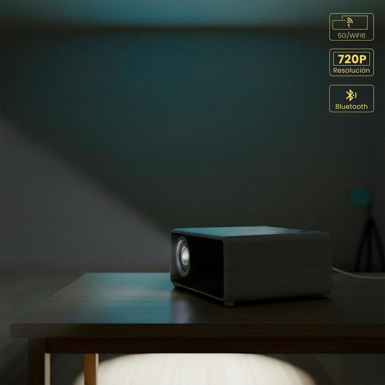 Proyector Portatil Smart Hexa 8000lm WiFi BT Android LEVO-3