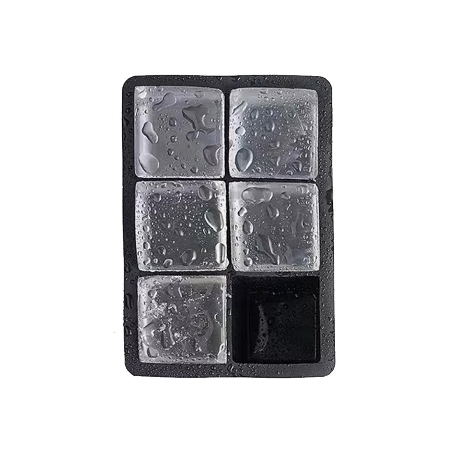 Cubeta de Hielo Silicona 6 Hielos Grandes Simplit-2