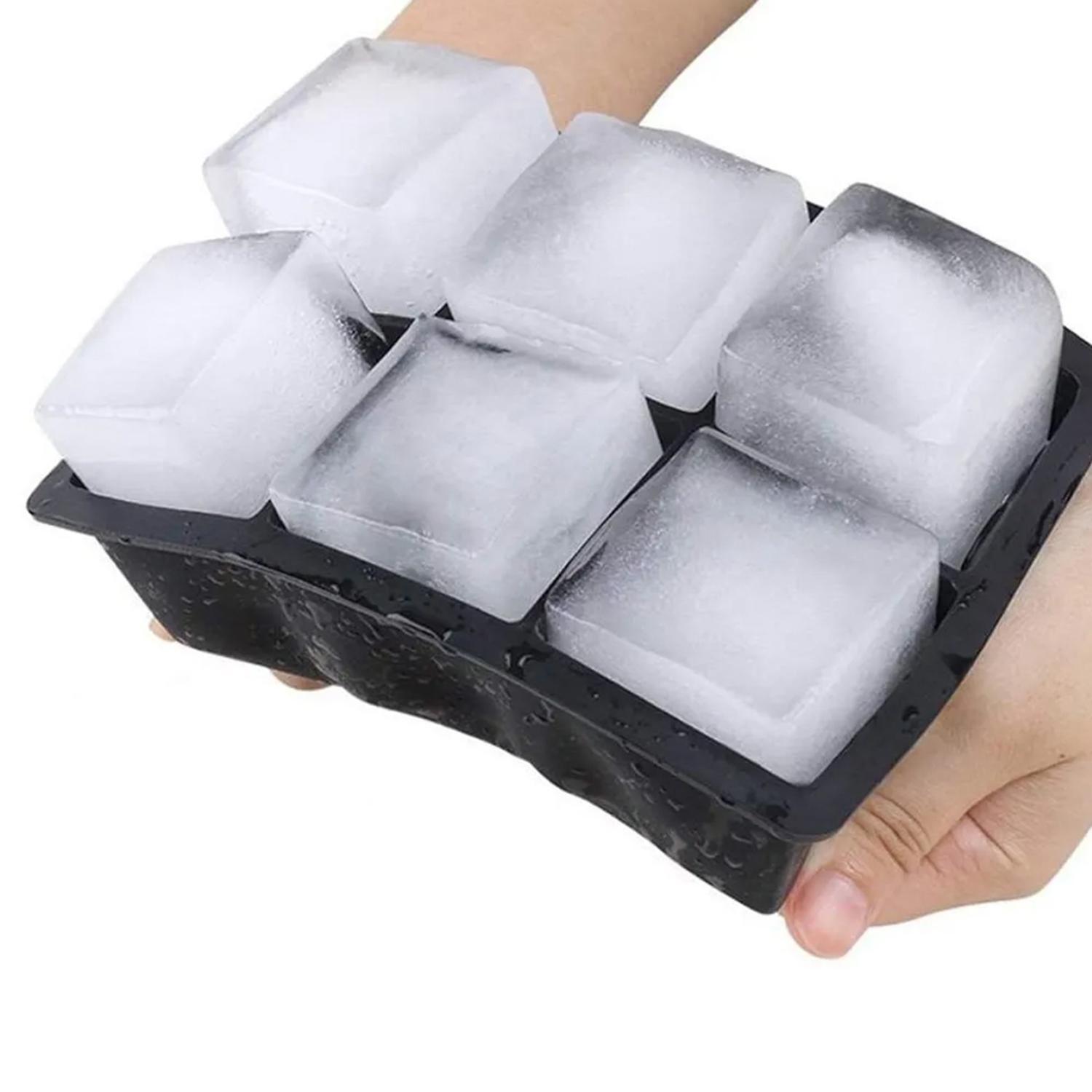 Cubeta de Hielo Silicona 6 Hielos Grandes Simplit-4