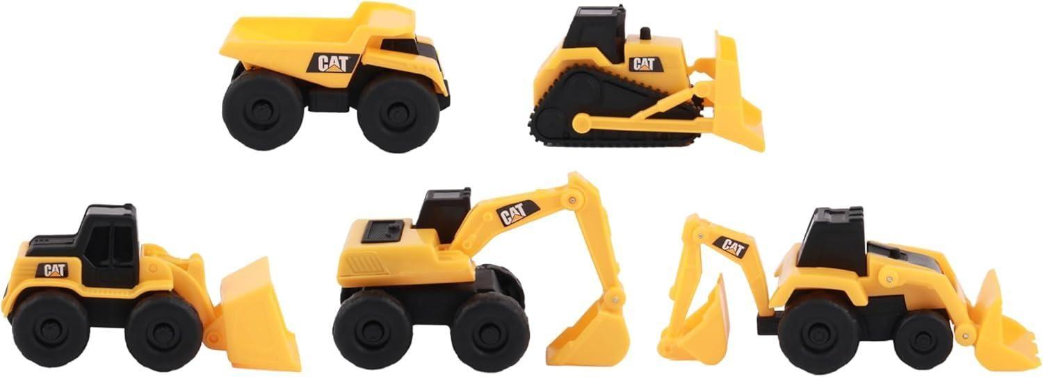 Set 5 Autos Mini Machines Colección CAT-0