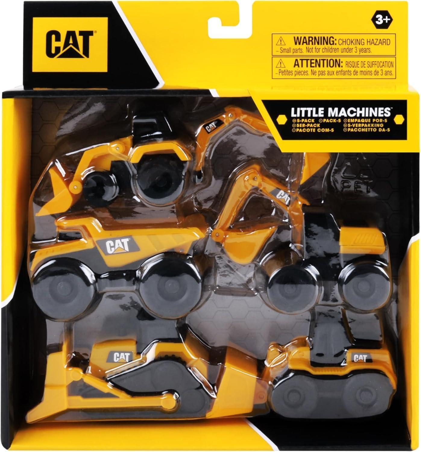 Set 5 Autos Mini Machines Colección CAT-6