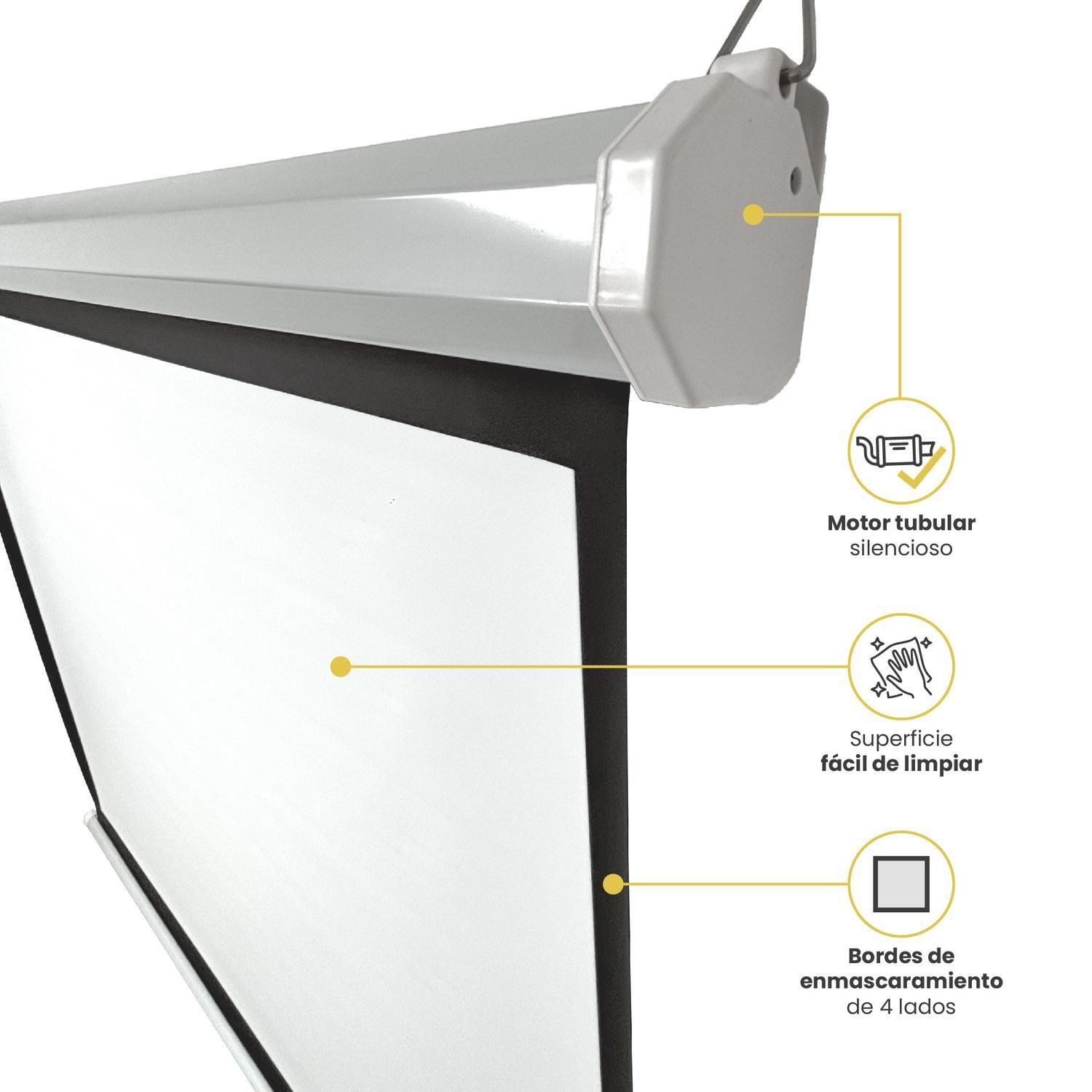 Proyector Portátil Nova 9000lm + Telón Eléctrico 60" LEVO-6