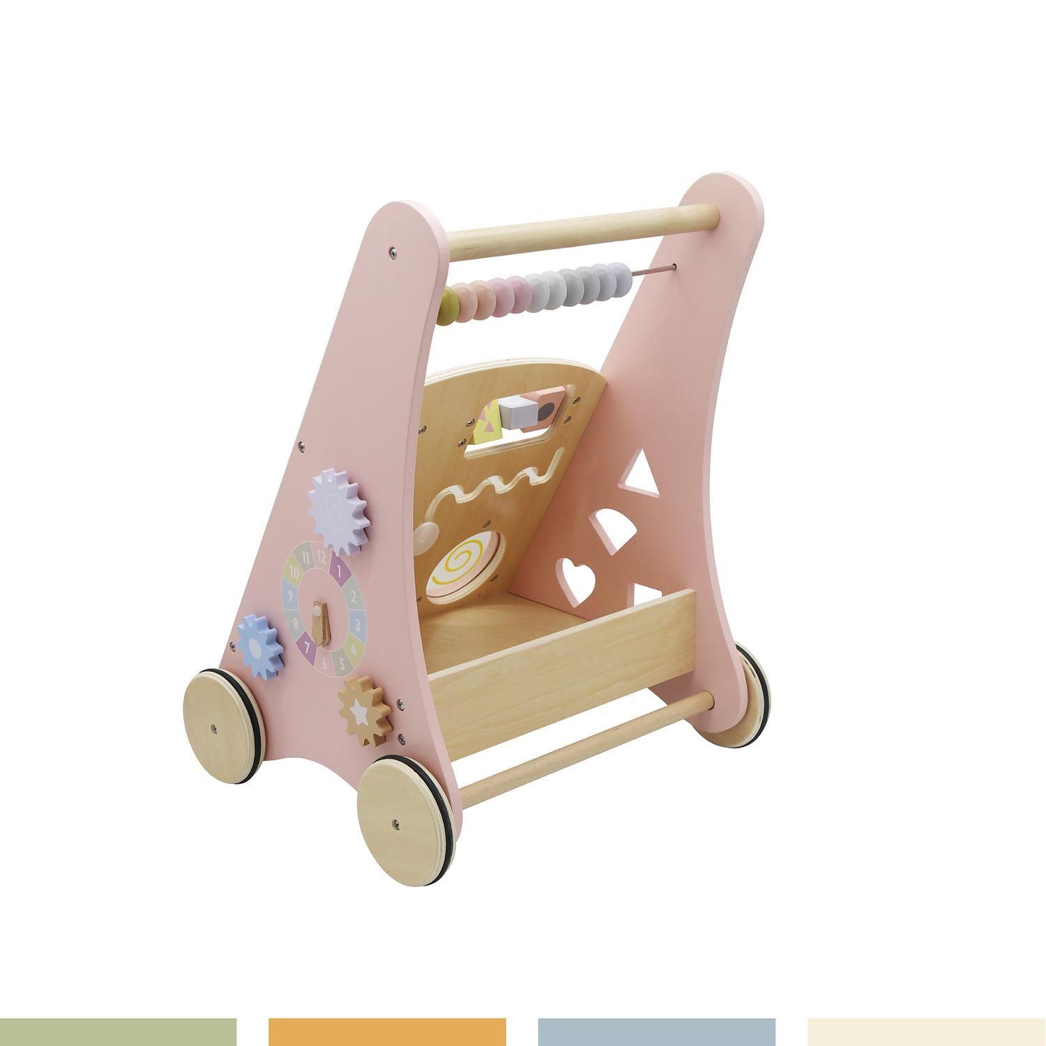 Andador Correpasillos Bebe Didáctico Madera Bandú-2