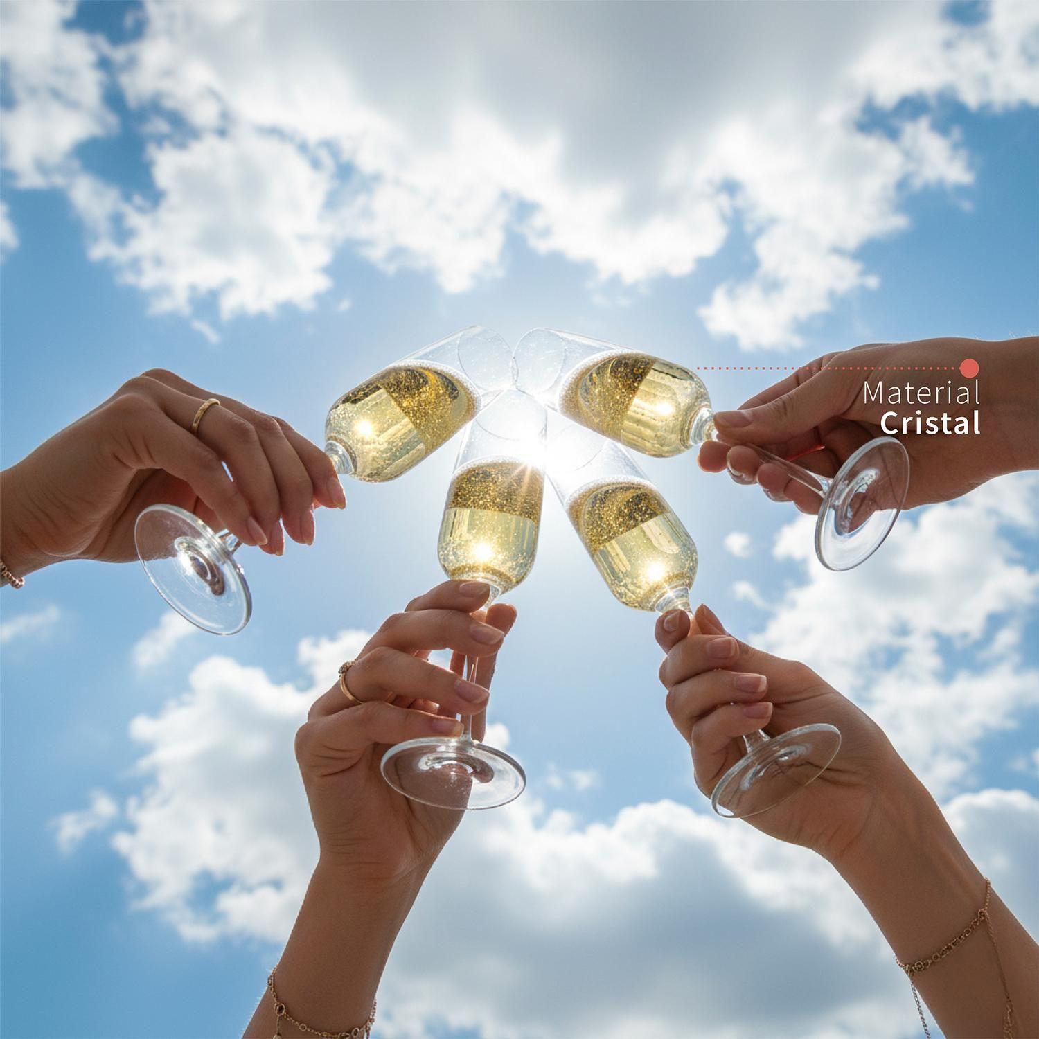 Set 6 Copas Espumante 200ml Cristal Monaco Simplit-3