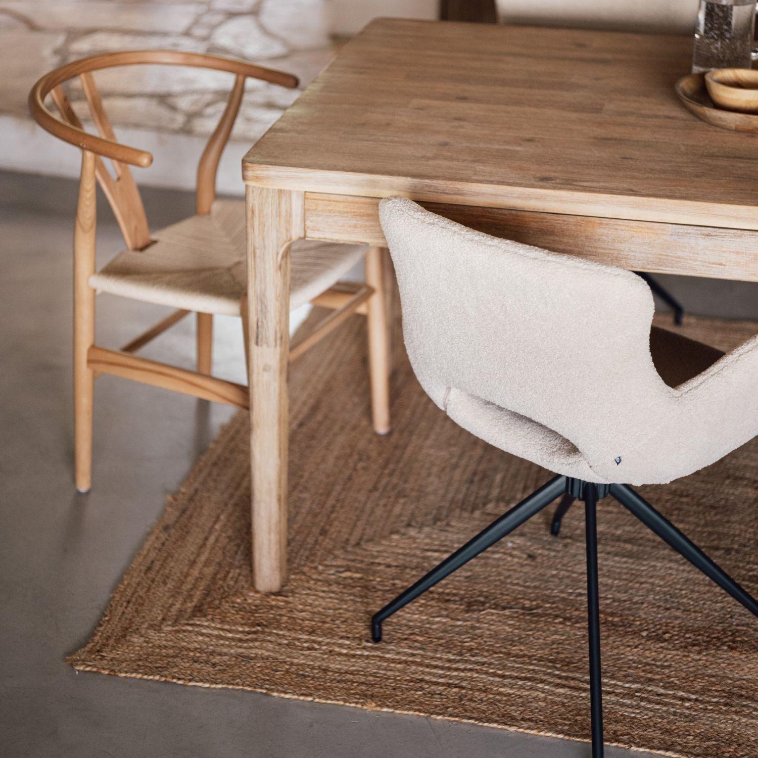 Alfombra Natura De Yute Beige 160X230 cm Atmosphera-2