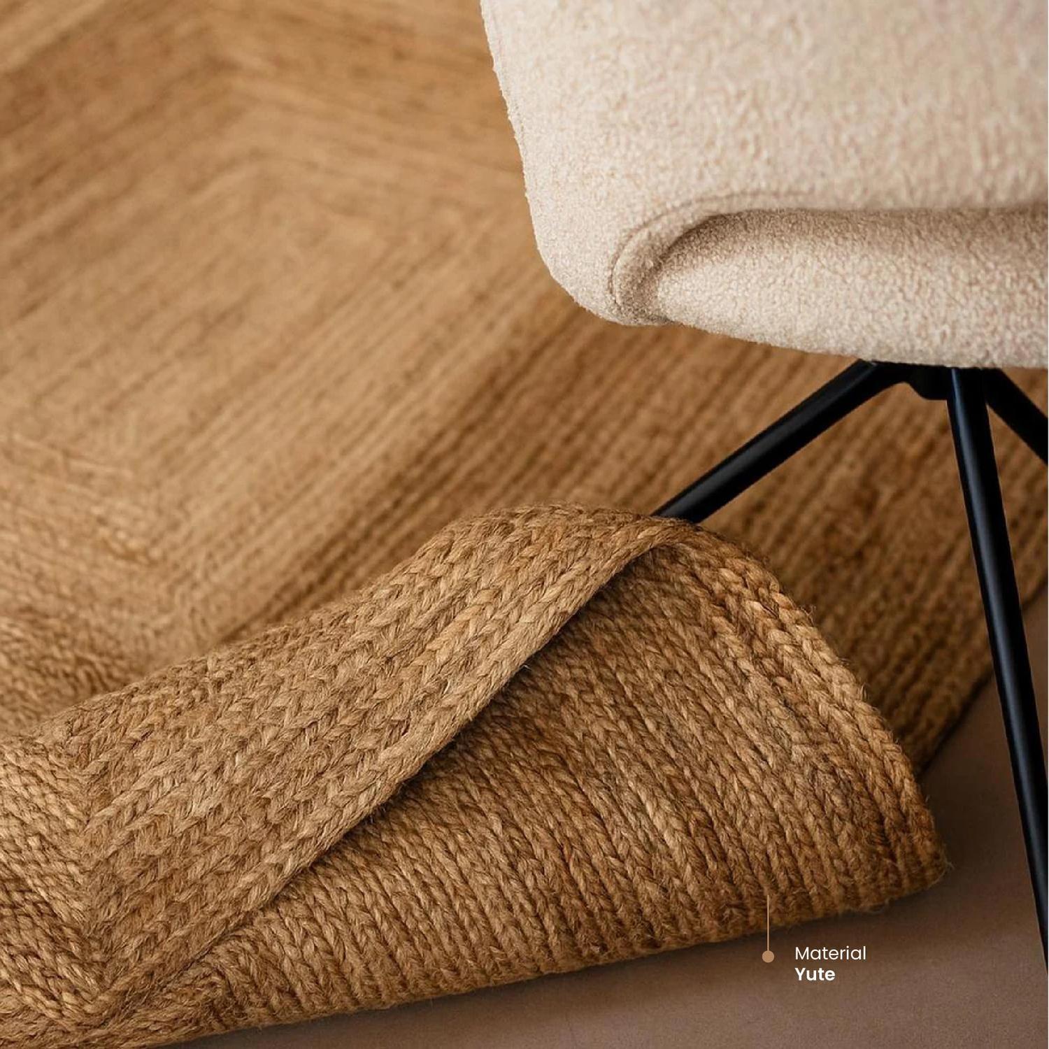 Alfombra Decorativa de Yute Natura 160x230 cm Atmosphera-2