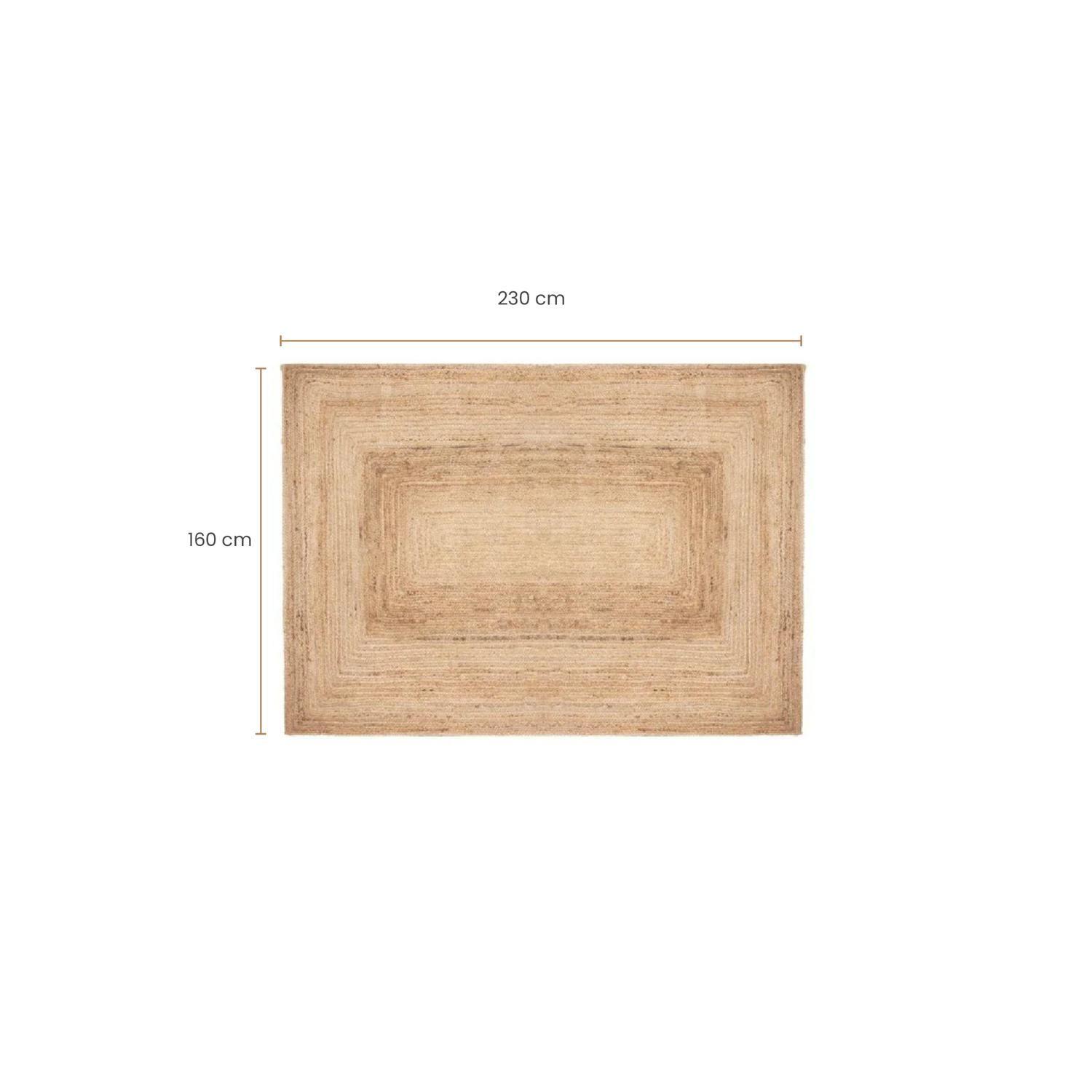 Alfombra Decorativa de Yute Natura 160x230 cm Atmosphera-4