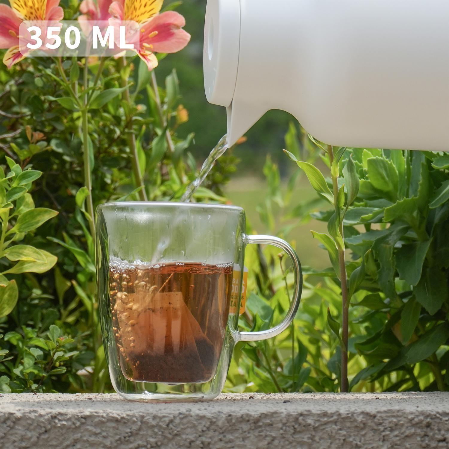 Set 4 Tazas de Vidrio Doble Pared 350 ml Simplit-3