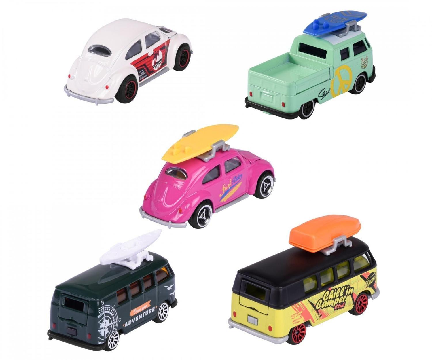 Set 5 Autos Clásicos Volkswagen Originals Majorette-5
