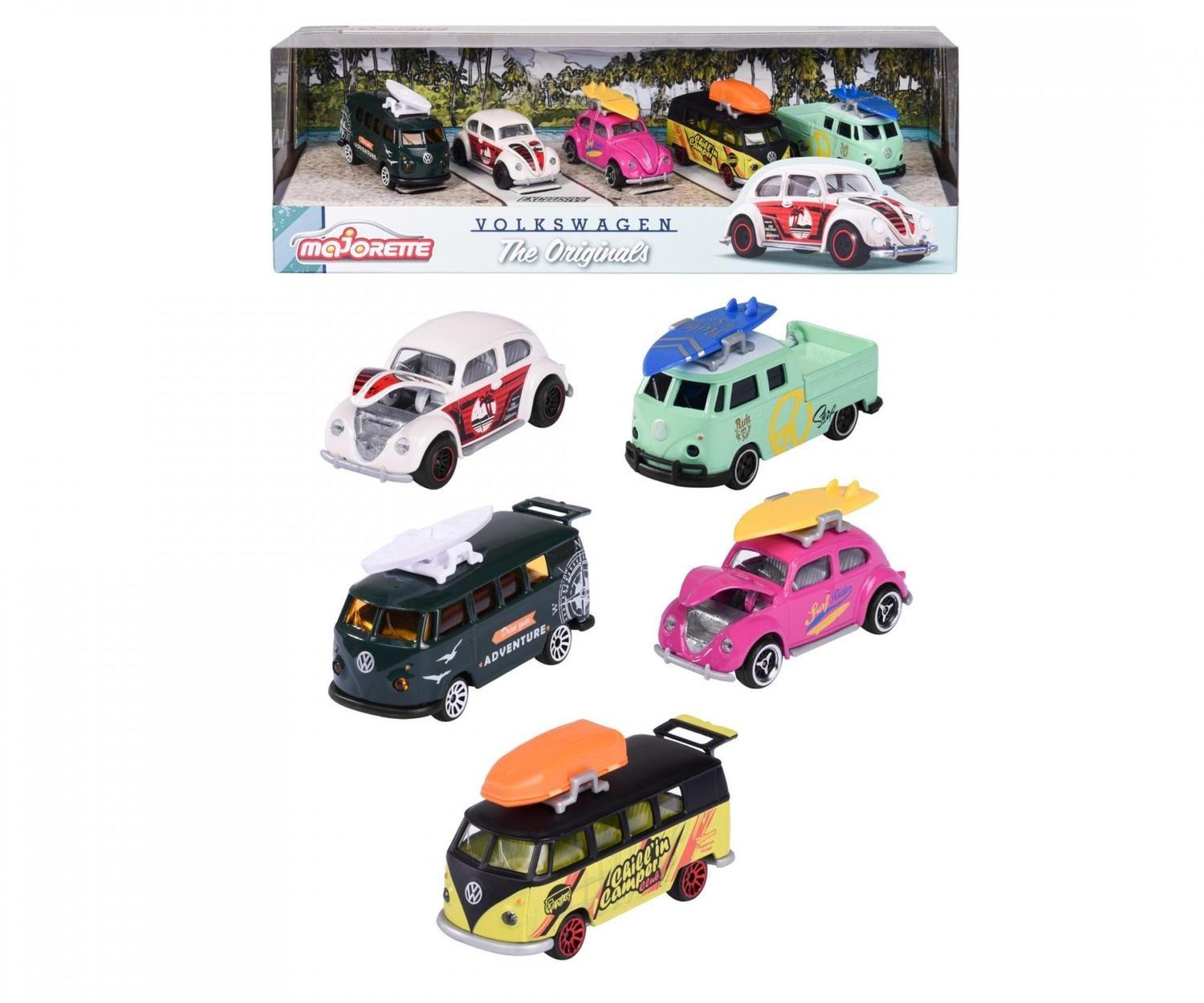 Set 5 Autos Clásicos Volkswagen Originals Majorette-6